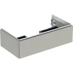 Mueble bajo Geberit ONE para lavabo, con un cajón: Ancho de lavabo=90cm, Greige / Cubierto mate